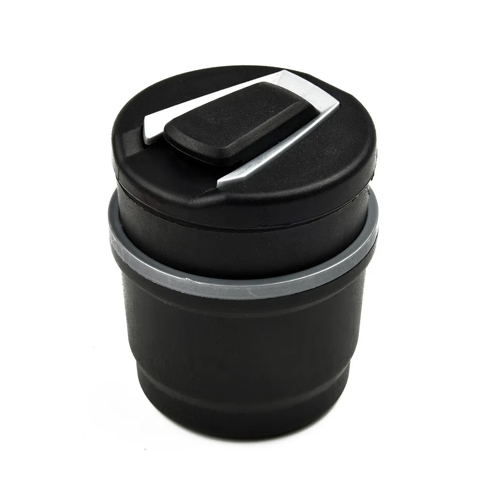 1PC Car Ashtray With LED Lamp Multi-Functional Ashtray Storage Jar For BMW Black Auto Interior Accessories