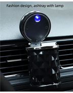 Car Cigarette Ashtray Cup With Lid With LED Light Portable Detachable Vehicle Ashtray Holder Cigarette Ashtray Auto Accessories