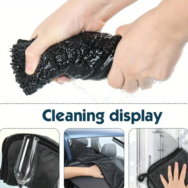 Microfiber Twist car wash towel Professional Car Cleaning Drying Cloth towels for Cars Washing Polishing Waxing Detailing