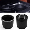 1PC Car Ashtray With LED Lamp Multi-Functional Ashtray Storage Jar For BMW Black Auto Interior Accessories
