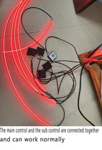 14/18 in 1 Led Acrylic Car Ambient Light RGB 64 213 Color Symphony Acrylic APP Streamer Atmosphere Lamp Kit One Zone Dual Zone