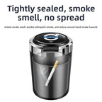 Car Ashtray Cigarette Butt Holder Container Accessories for Volvo XC40 XC60 XC90 S40 60 Portable One-Button Opening Car Ash Tray