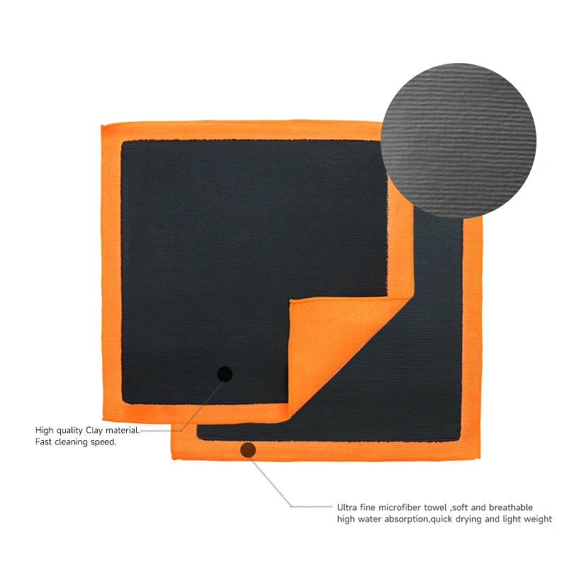 DETAILING Car Cleaning Towel Clay Cloth Hard / Medium / Fine Magic Clay Rag To Deeply Remove Stains Beauty Towel Cleaning Tool