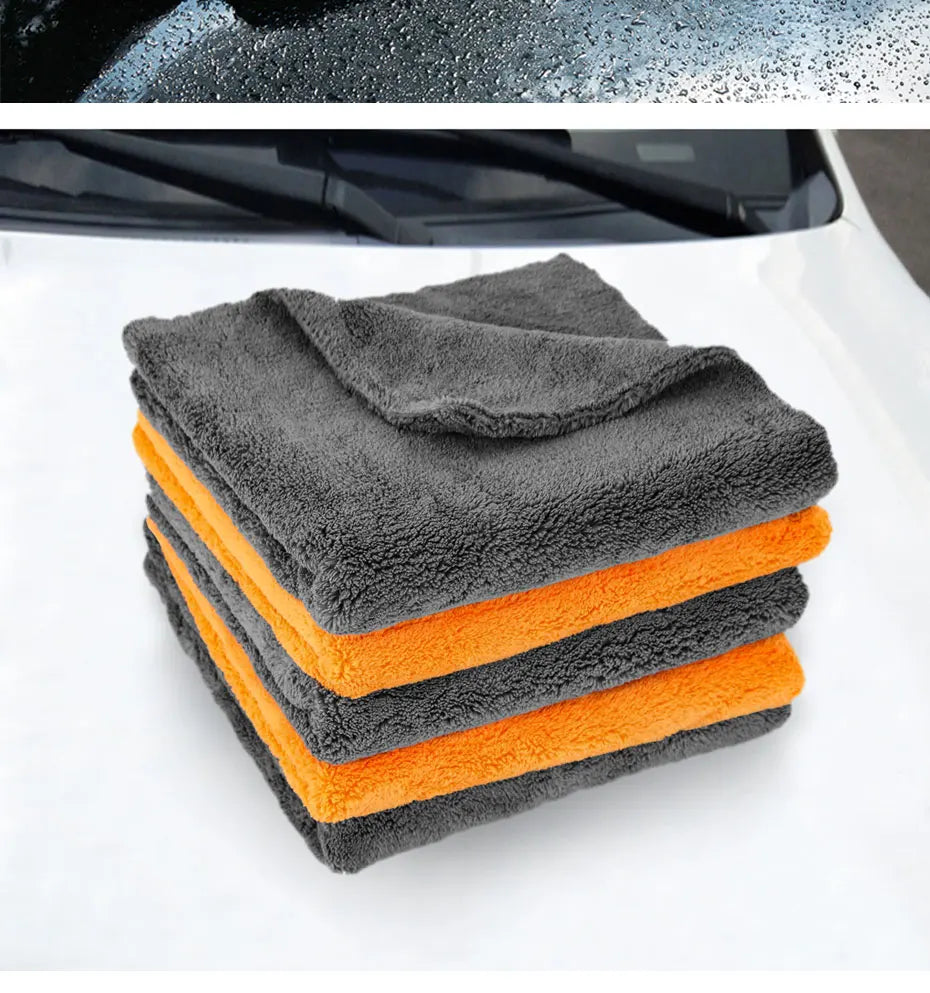 40X40cm Premium Microfiber Towels Car Care Washing Thicken Towel Car Detailing Drying Cloth Cleaning Tool Auto Wash Accessories