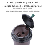Coffee Cup Shaped On-Board Ashtrays Car Ashtray With Lid Portable Inner Liner High Flame Retardant For Cigars And Cigarettes