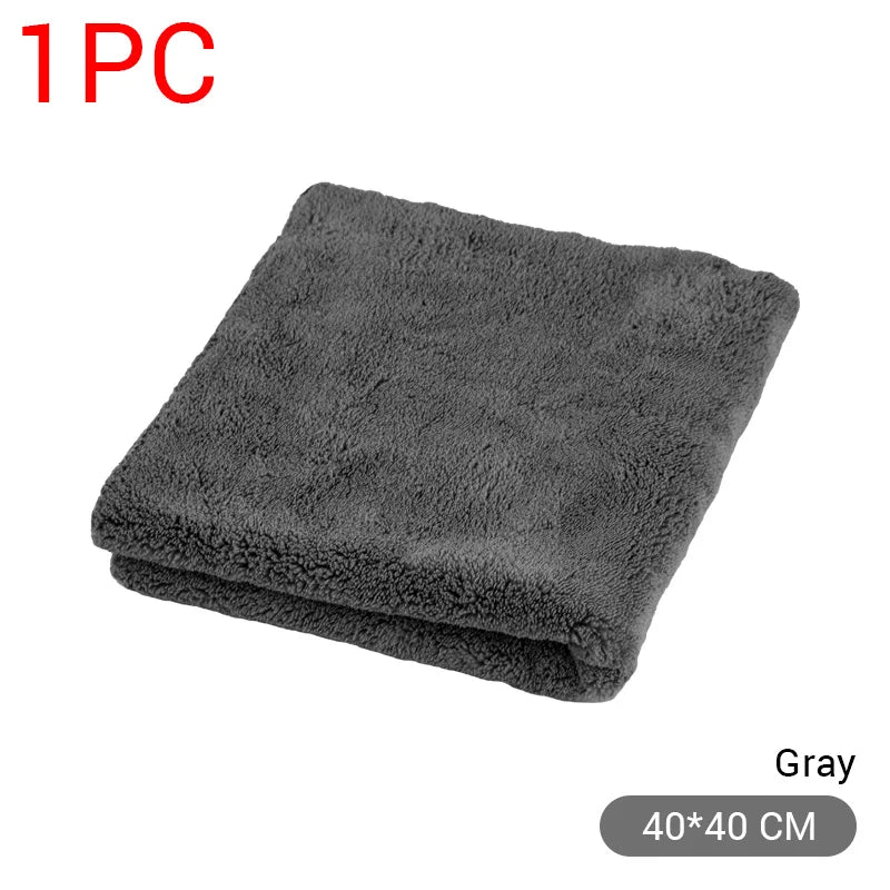 40X40cm Premium Microfiber Towels Car Care Washing Thicken Towel Car Detailing Drying Cloth Cleaning Tool Auto Wash Accessories