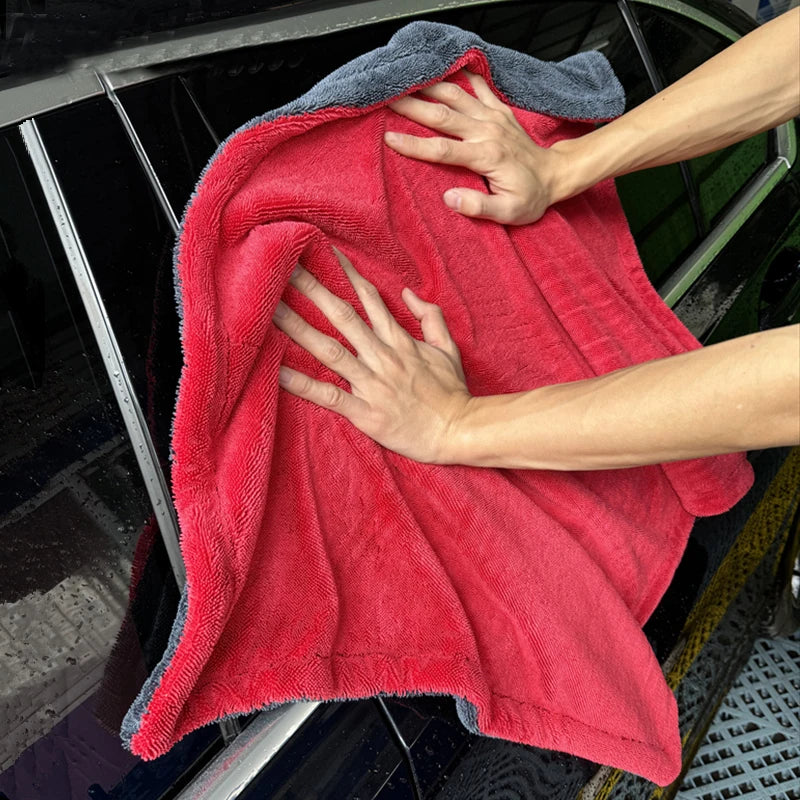 Premium Microfiber Car Towel, 1200 Gsm, Dual-Sided Absorbent, Quick Drying, Large Size 23.62x35.43in, Ideal for Auto Cleaning