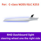 3/64 Colour Car LED Ambient Light for Mercedes-Benz C/GLC Class Coupe W205 C43 C63 X253 LED Door Speaker Cover Vents RetrofitSet