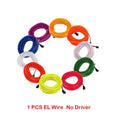 EL Wire String Strip Rope Tube Light Neon Light Glow Flat Edge Car Interior DIY Flexible Ambient Lamp Party Atmosphere Prop USB