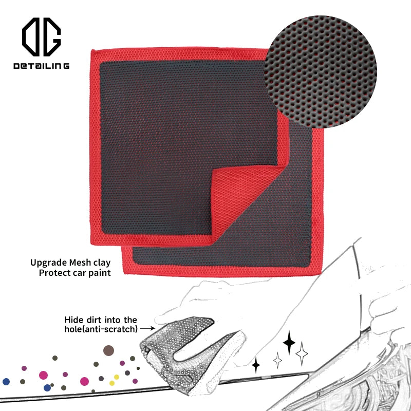 DETAILING Car Cleaning Towel Clay Cloth Hard / Medium / Fine Magic Clay Rag To Deeply Remove Stains Beauty Towel Cleaning Tool