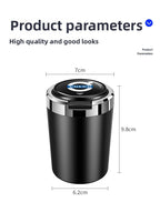Car Ashtray Cigarette Butt Holder Container Accessories for Volvo XC40 XC60 XC90 S40 60 Portable One-Button Opening Car Ash Tray