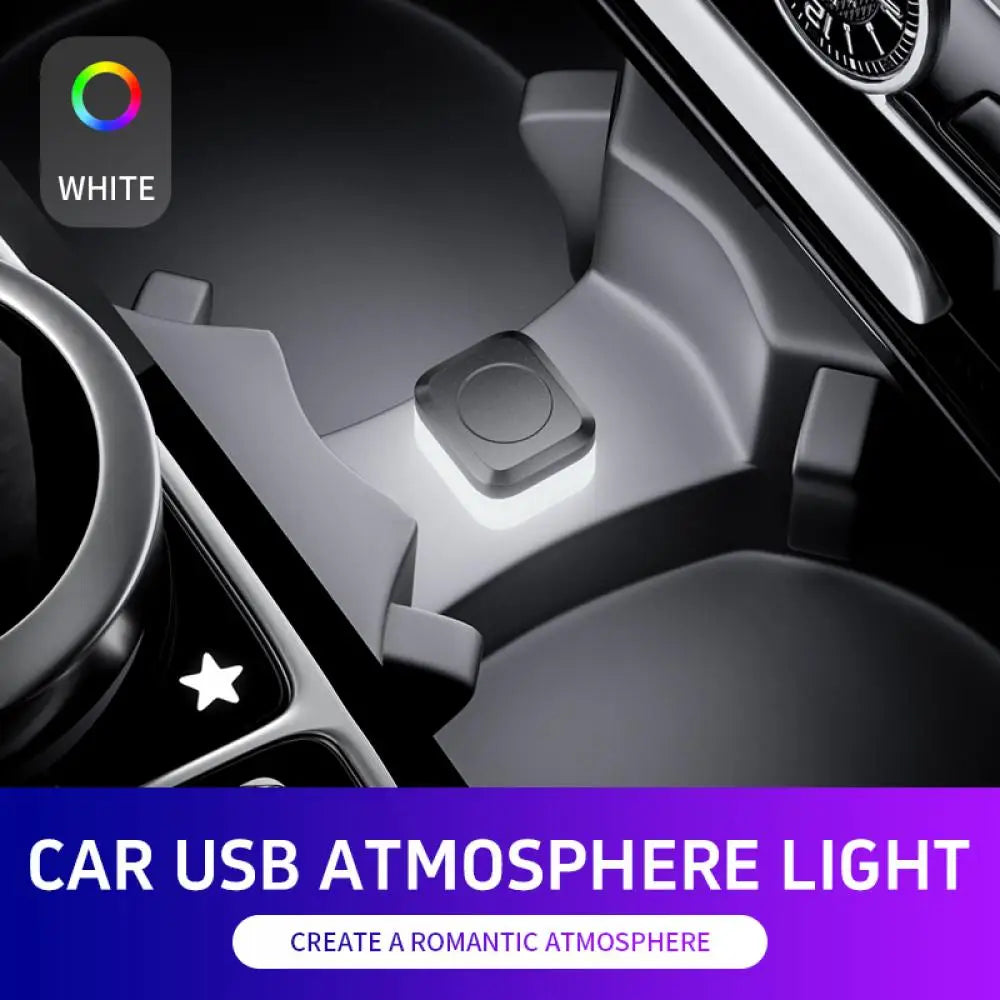 Universal Car USB Led Light Atmosphere Light DC5V Vehicle Ambient Lamp Mini USB LED Light Car Interior Decorations Accessories