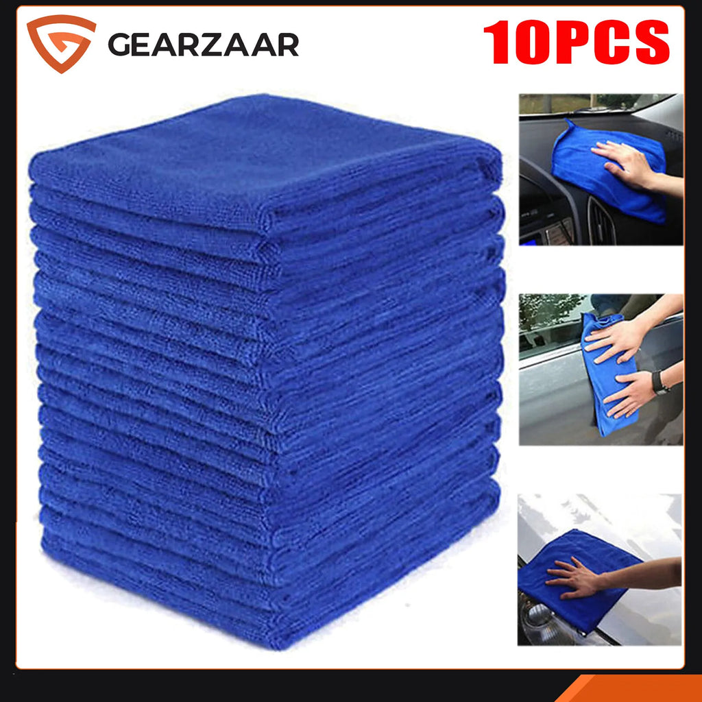 10 X LARGE MICROFIBRE CLEANING AUTO CAR DETAILING SOFT CLOTHS WASH TOWELS DUSTER