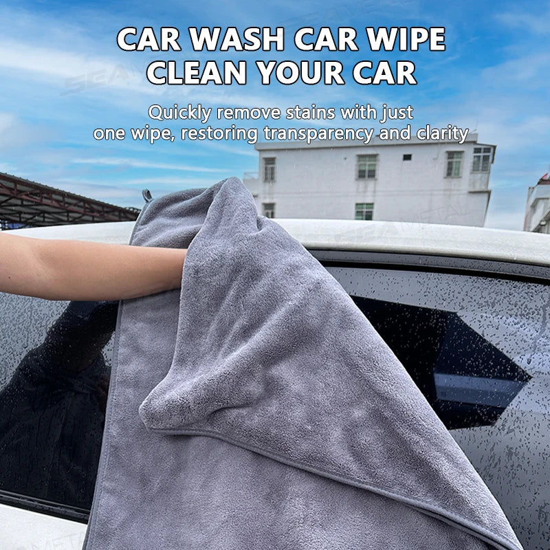 SEAMETAL Car Wash Microfiber Towel 160x60cm Car Cleaning Drying Cloth Extra Large Washing Towels Rags for Car Detailing Care
