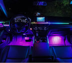 14/18 in 1 Led Acrylic Car Ambient Light RGB 64 213 Color Symphony Acrylic APP Streamer Atmosphere Lamp Kit One Zone Dual Zone