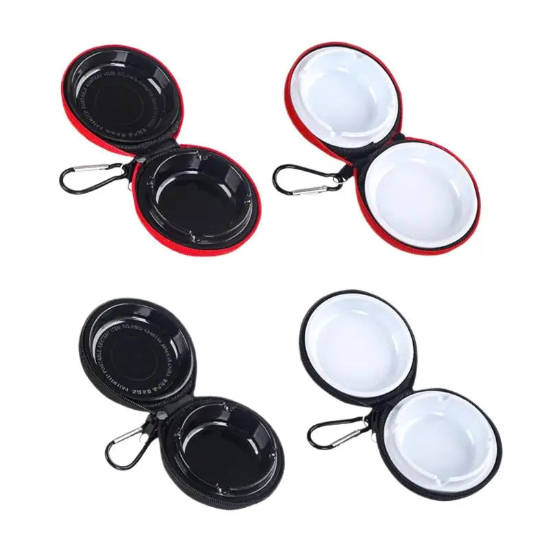 1PCS EVA New Lightweight EVA Portable Ashtray With Keychain Anti-smog Ashtray With Outer Bag Cover Car Travel Ashtray