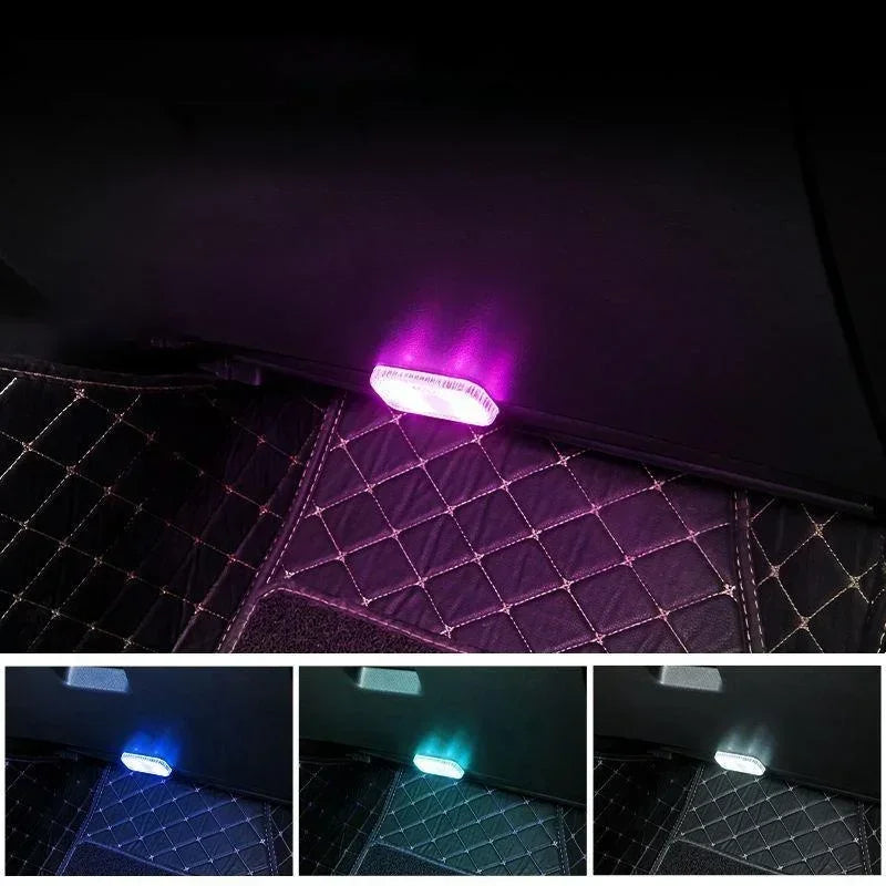 Wireless Led Lights for Car Interior, Car Led Lights Interior, USB Rechargeable Automotive Neon Accent Light Decorative Lamps