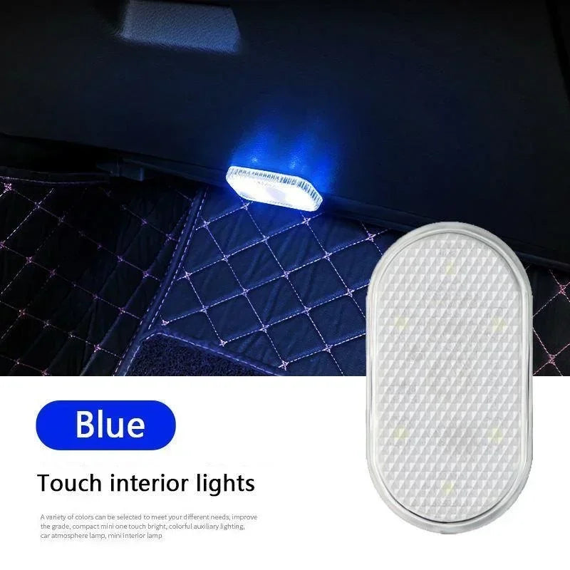 Wireless Led Lights for Car Interior, Car Led Lights Interior, USB Rechargeable Automotive Neon Accent Light Decorative Lamps