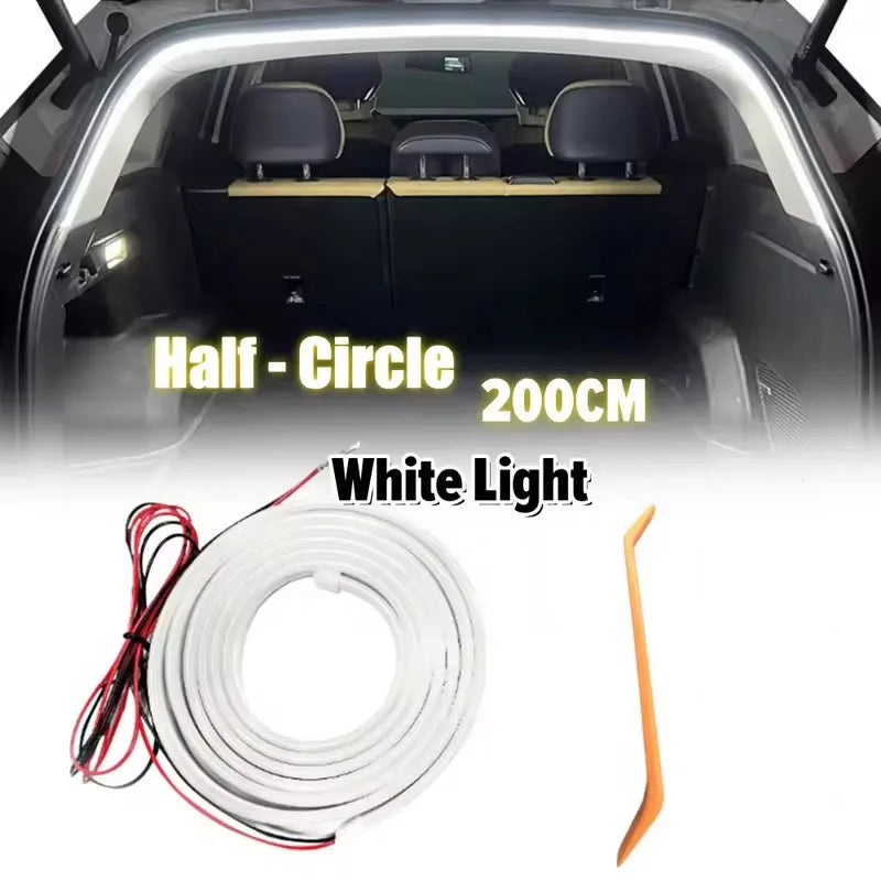 Car High Brightness Trunk Lighting Ambient Light Interior Decoration LED Wiring Free Automatic Sensing Tailgate Light Strip