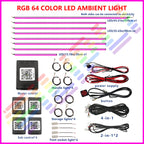 20 in1 New 2026 Smart Car Interior LED Ambient Lighting Welcome Mode Hidden Design Premium In Car Atmosphere Enhancement 64color