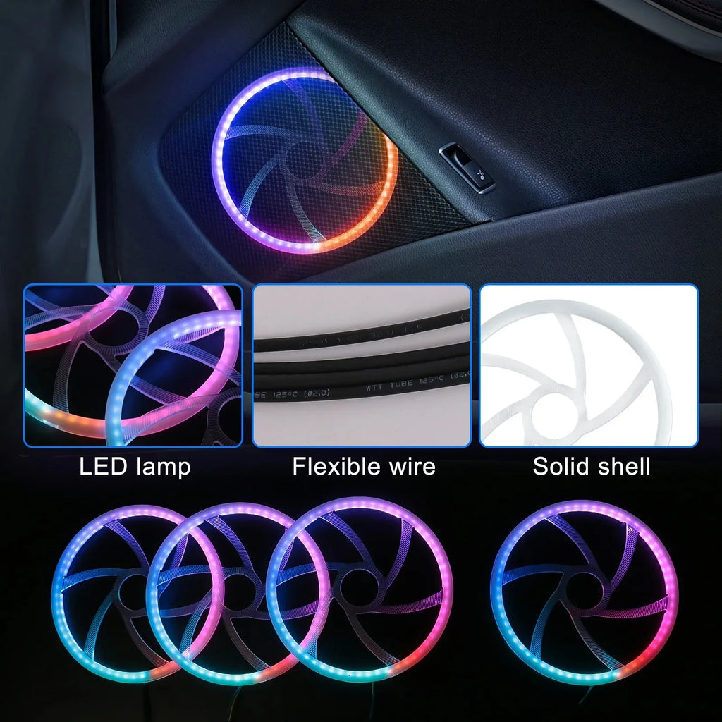 20 in1 New 2026 Smart Car Interior LED Ambient Lighting Welcome Mode Hidden Design Premium In Car Atmosphere Enhancement 64color