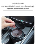 Coffee Cup Shaped On-Board Ashtrays Car Ashtray With Lid Portable Inner Liner High Flame Retardant For Cigars And Cigarettes