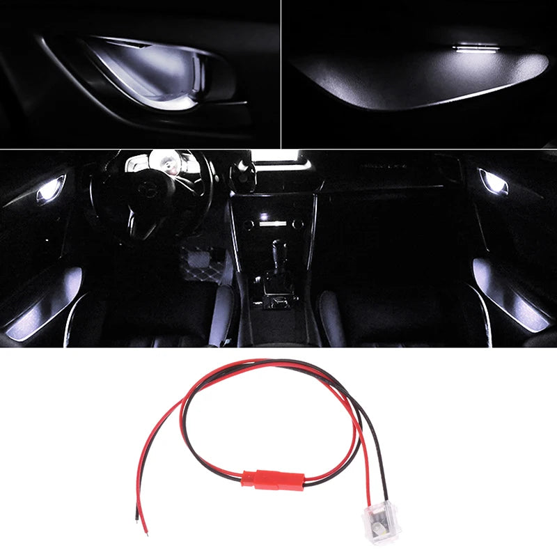 LED Ambient Light Transparent Lamp Body Circular Car Inner Bowl Light Door Handle Lights Handrail Lights Decorative Lamp