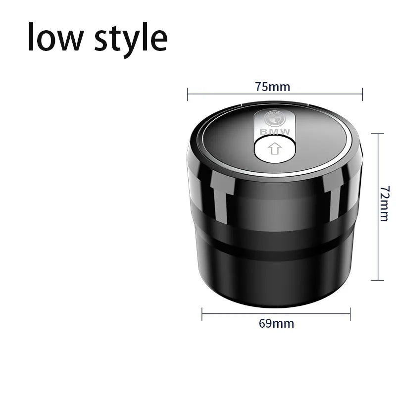 Sliding open cover car ashtray LED smokeless car bracket box for BMW E36 E46 E90 E91 E92 E60 F87 X3 X4 X5 X6 X7 F40 F30 F20 F10