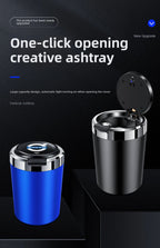 Car Ashtray Cigarette Butt Holder Container Accessories for Volvo XC40 XC60 XC90 S40 60 Portable One-Button Opening Car Ash Tray