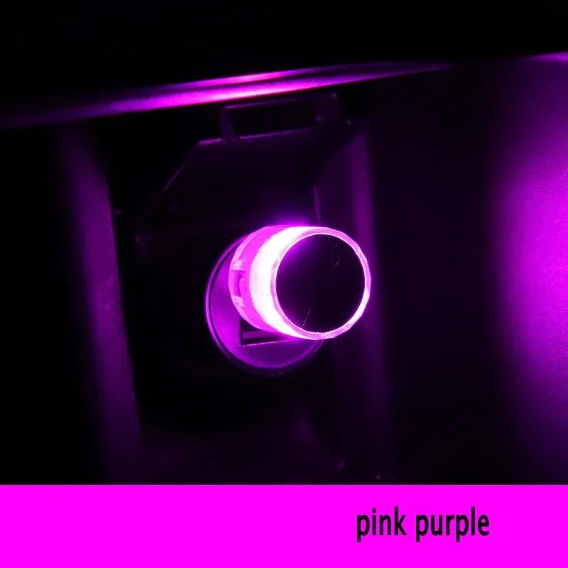 Car USB Ambient Light Mini LED Decorative Atmosphere Lamps for Auto Interior Environment Light Computer Portable Light Plug Play