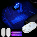 Wireless Led Lights for Car Interior, Car Led Lights Interior, USB Rechargeable Automotive Neon Accent Light Decorative Lamps