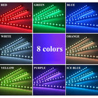 1set 9SMD Car Styling Foot Light Backlight Car Interior Decoration Light Blue with Cigarette Lighter12v Led