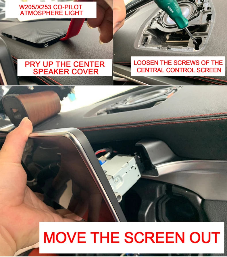 3/64 Color For Mercedes-Benz C/GLC class W205 X253 LHD Co-pilot Led Neon Ambient Light Passenger Atmosphere Lamp Dashboard 15-21