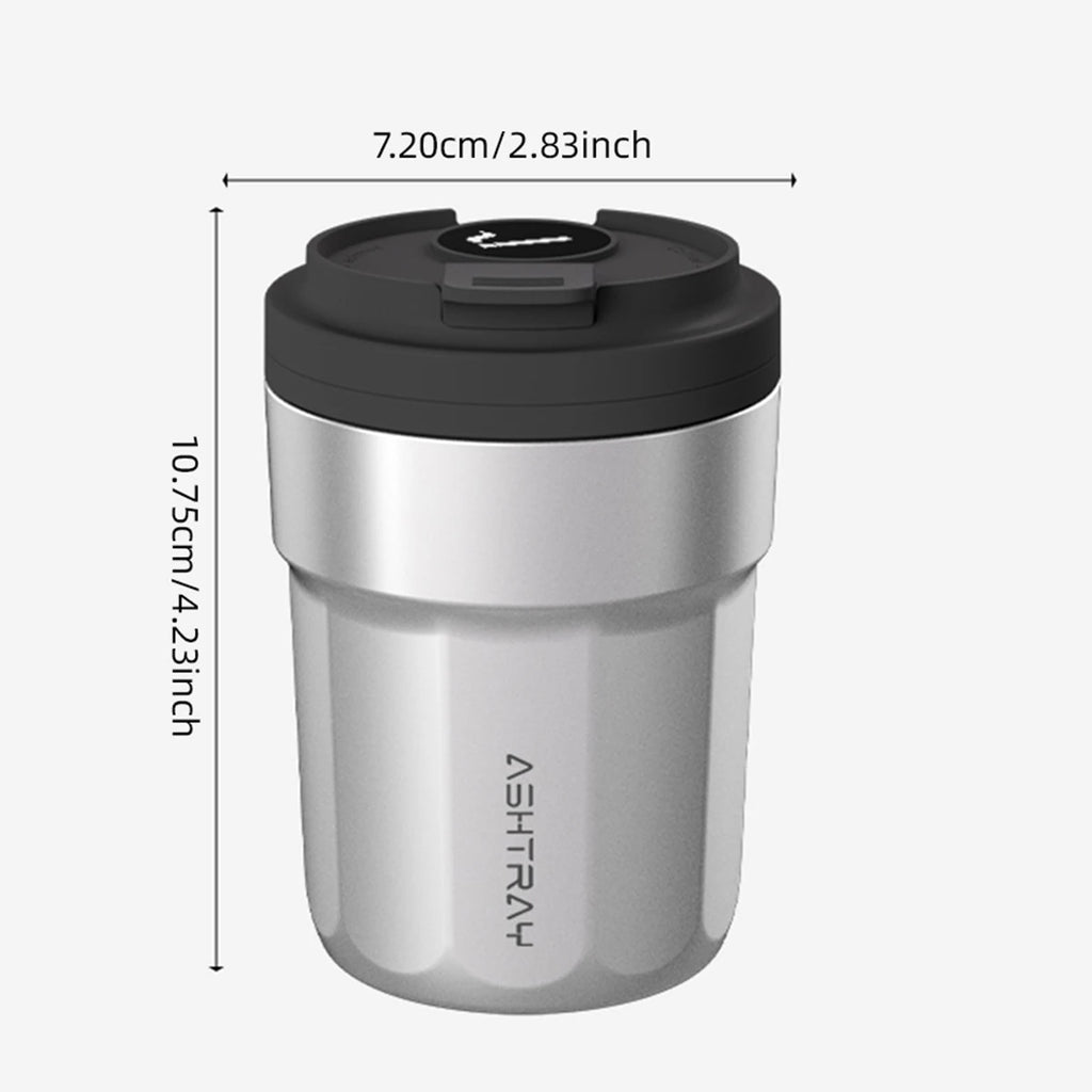 1PC Car Ashtray Creative Coffee Cup Ashtray With Lid LED Light Garbage Storage Container Car Interior Auto Decor Accessories