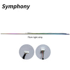 18 in 1 Symphony Full Colors Streamer Car LED Ambient Light Parts Replacement Accessories (3 wires 3 pins)