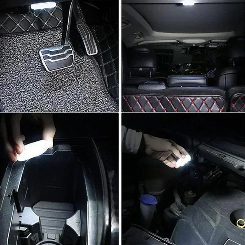 Wireless Led Lights for Car Interior, Car Led Lights Interior, USB Rechargeable Automotive Neon Accent Light Decorative Lamps