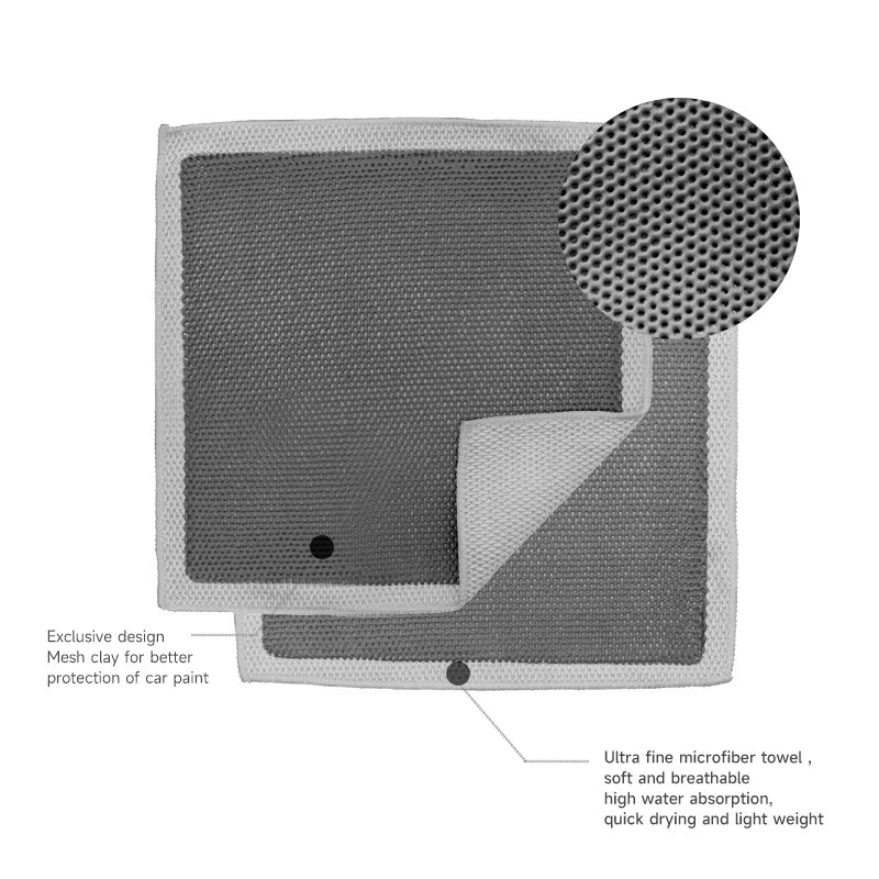 DETAILING Car Cleaning Towel Clay Cloth Hard / Medium / Fine Magic Clay Rag To Deeply Remove Stains Beauty Towel Cleaning Tool