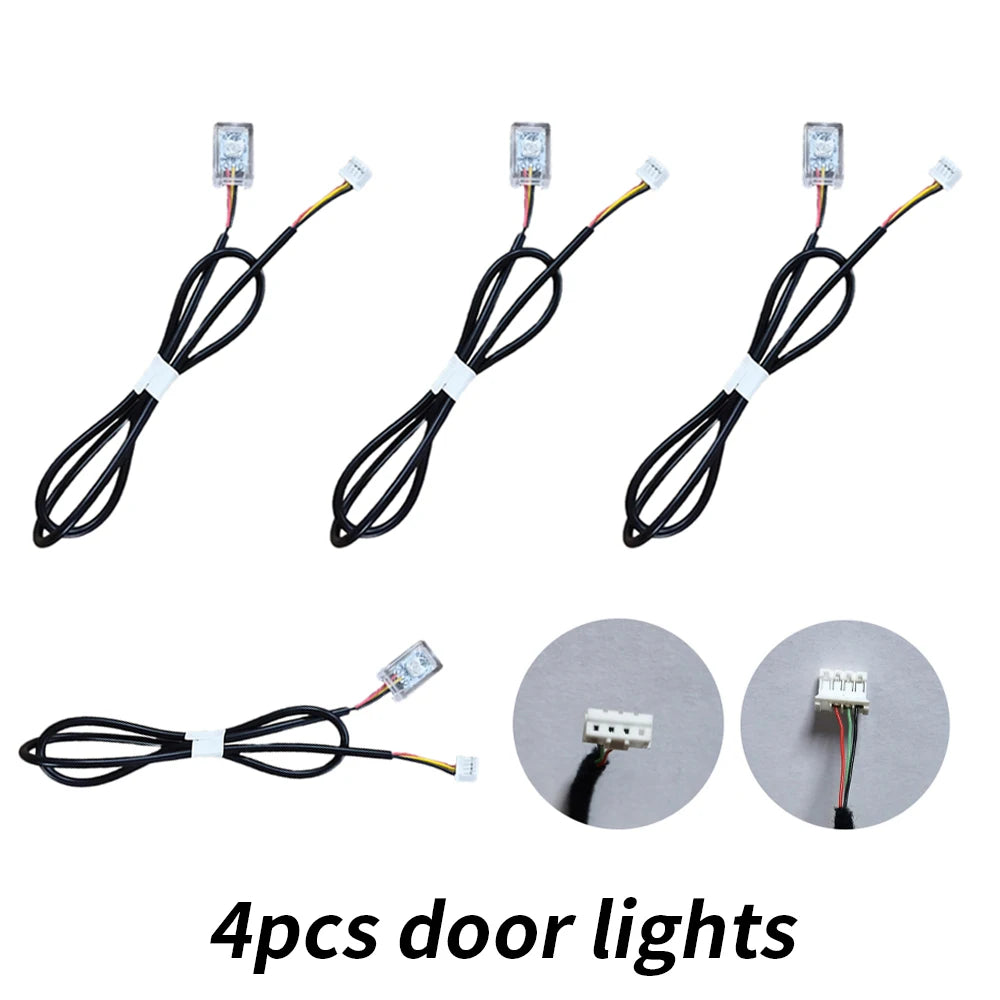 18 in 1 Symphony Full Colors Streamer Car LED Ambient Light Parts Replacement Accessories (3 wires 3 pins)