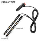 1set 9SMD Car Styling Foot Light Backlight Car Interior Decoration Light Blue with Cigarette Lighter12v Led