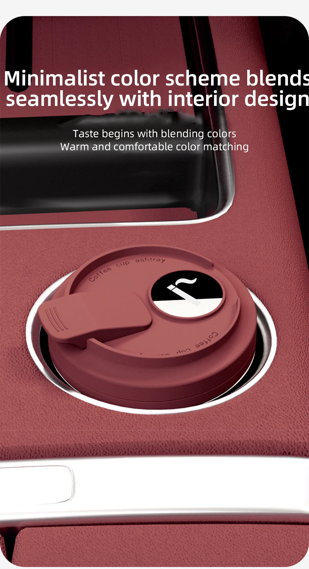 1PC Car Ashtray Creative Coffee Cup Ashtray With Lid LED Light Garbage Storage Container Car Interior Auto Decor Accessories