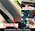 3/64 Color For Mercedes-Benz C/GLC class W205 X253 LHD Co-pilot Led Neon Ambient Light Passenger Atmosphere Lamp Dashboard 15-21