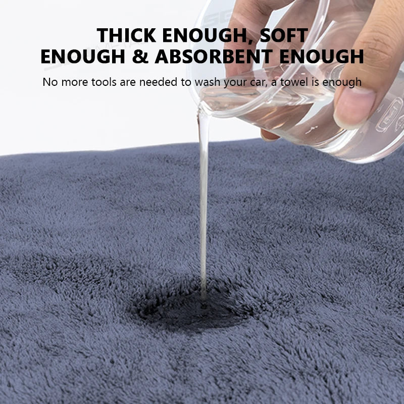 SEAMETAL Car Wash Microfiber Towel 160x60cm Car Cleaning Drying Cloth Extra Large Washing Towels Rags for Car Detailing Care