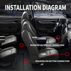 2pcs Car Foot Well Light Atmosphere Door Side Ambient Light Auto Underground Bulbs Interior Signal Lamps For Toyota Honda Lexus