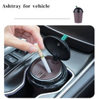 Coffee Cup Shaped On-Board Ashtrays Car Ashtray With Lid Portable Inner Liner High Flame Retardant For Cigars And Cigarettes