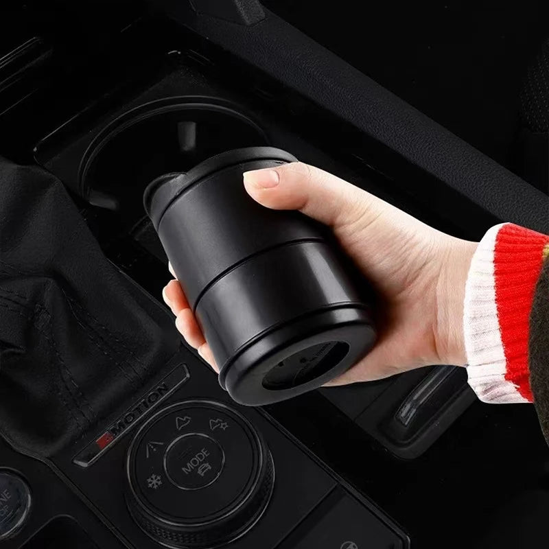 Portable Car LED Ashtray Universal Auto Ashtray Cigarette Ash Holders Cup Car Interior Decor Auto Accessories Interior 7x7x10CM