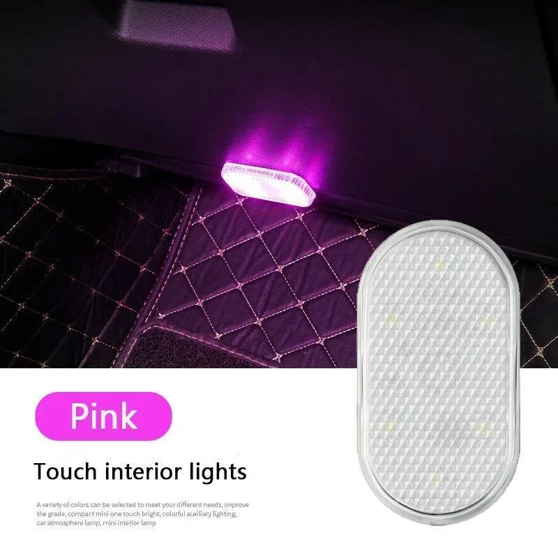Wireless Led Lights for Car Interior, Car Led Lights Interior, USB Rechargeable Automotive Neon Accent Light Decorative Lamps