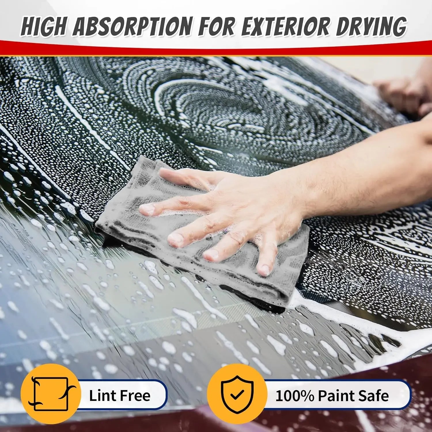 Thicken Microfiber Cleaning Cloths Lint Free Microfiber Cleaning Towel Cloths Reusable Cleaning Towels Absorbent for Car Window
