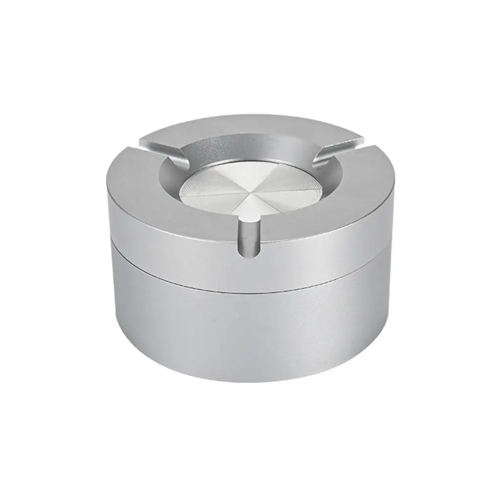 New Cool Premium Feel Mechanical Rotating Ashtray With Lid Ash Tray For Smoking Accessories Home Car Gift For Boyfriend