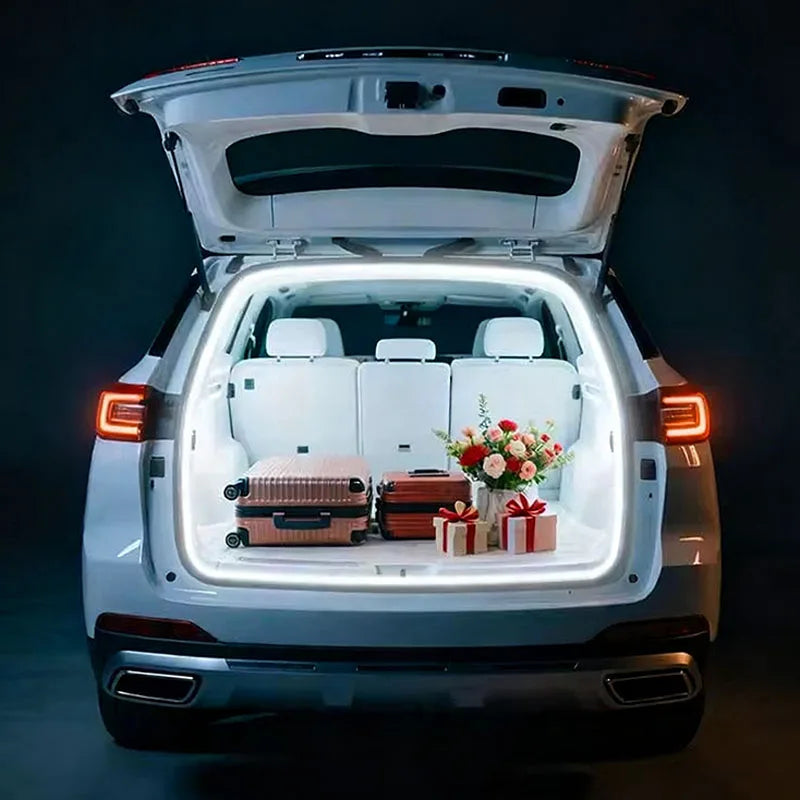 Car High Brightness Trunk Lighting Ambient Light Interior Decoration LED Wiring Free Automatic Sensing Tailgate Light Strip