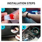 Led Car Foot Ambient Strip Light With USB Cigarette Auto Interior Ambient Decorative Lamps 12V Car Accessories